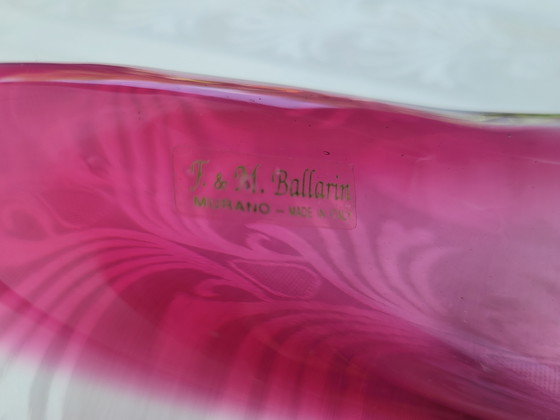 Image 1 of Original F&M Ballerina Murano Sommerso Bowl 32 x 20 cm