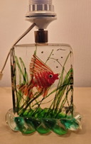 3 x Lampe Murano verre Alfredo Barbini 1970
