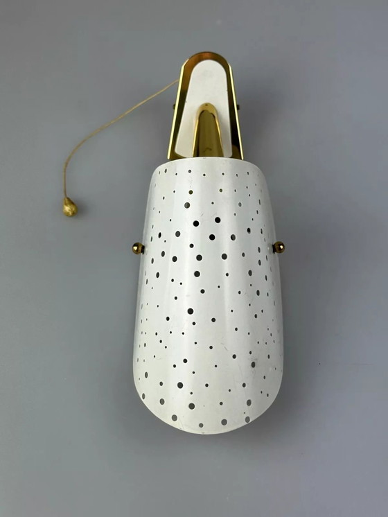 Image 1 of Lámpara de pared de los años 50 y 60 de Ernest Igl para Hillbrand Brass &amp; Metal Design