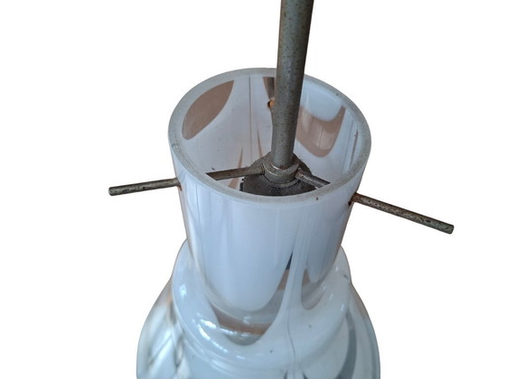 Image 1 of Gorgeous Vintage 1970s Blown Glass Chandelier