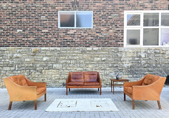 Image 1 of Borge Mogensen Frederica Fauteuil en cuir Vintage 60s 70s Loft Sudio