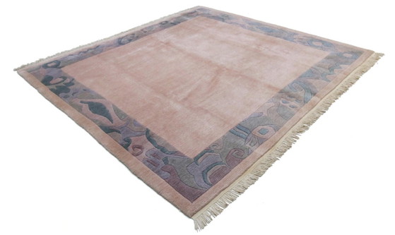 Original Modern Designer Highland Wool Rug Nepal 259 x 248 cm, Rugs & carpets, Pink (photo 3 of 9)