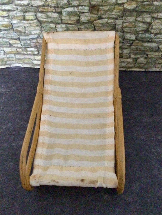 Image 1 of Set di 3 sedie in metallo Bauhaus in miniatura vintage