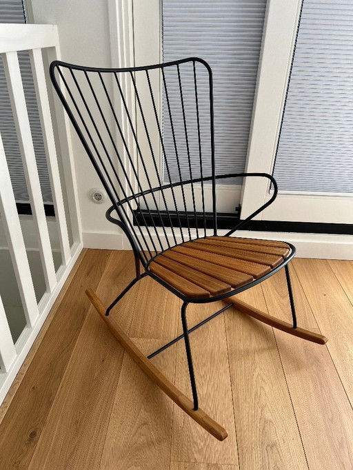 Houe Paon rocking chair black (indoor AND garden use)