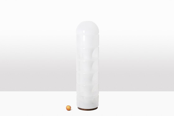 Image 1 of Lámpara de pie "Columna" en cristal opalescente. Años 70/80.