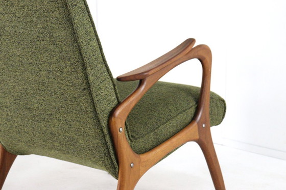 Image 1 of fauteuil vintage rembourré style milieu du siècle