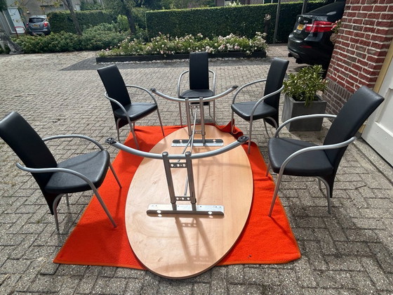 Vergadertafel Met 5 Stoelen – Kaptafels, Metal (photo 10 of 12)