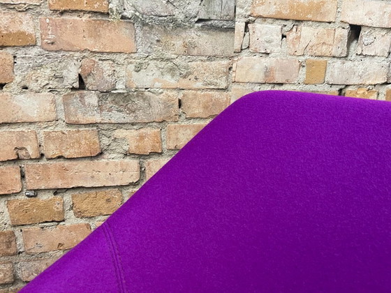 Allermuir Open A640, Fuchsia stof | PearsonLloyd, Draaistoelen, Textiel, Metaal, Paars, Modern (foto 9 van 15)