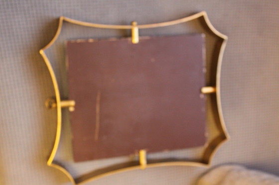 Image 1 of Italiaanse messing spiegel, jaren 50