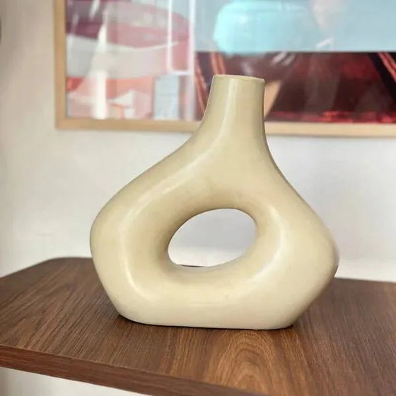 Vaso artigianale opaco Tanara. – Vasi, Porcellana, Ceramica, Bohemian (photo 2 of 3)