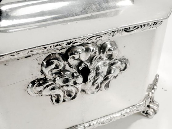 Bonboniere aus dem 19. Jahrhundert von Fraget, Warschau, Polen, 1850 – Dekorative Objekte, Metal, Silver (photo 10 of 18)
