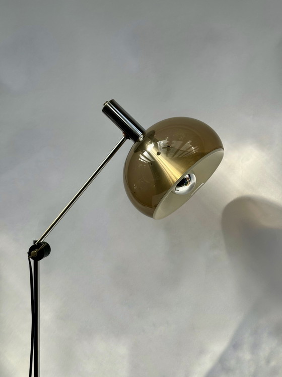 Image 1 of Lampadaire vintage réglable de Dijkstra, design de l'ère spatiale, Pays-Bas, années 1970