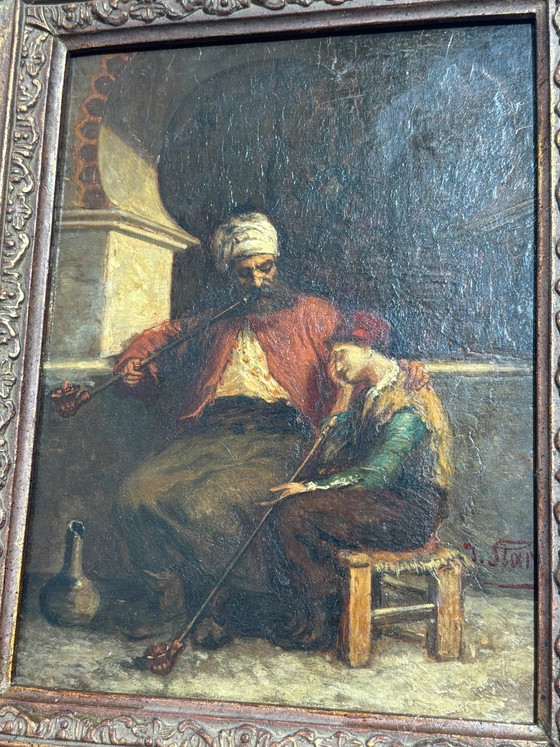 Óleo antiguo sobre tabla de Julius Joseph Gaspar Starck (1814–1884) – Pinturas y dibujos (photo 6 of 6)