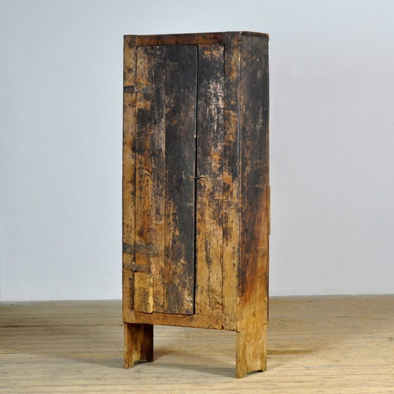 Image 1 of Beech Wabi-Sabi Cabinet, 1850s