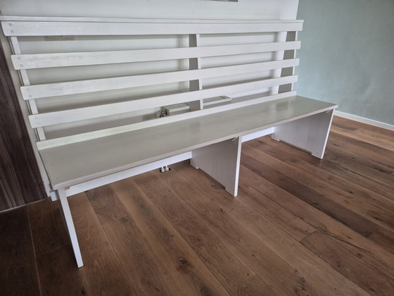 Image 1 of Bench at dining table, 210 cm wide, design by Ad van der Schoot