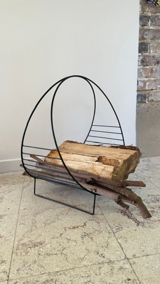 Vintage Magazine Rack Log Holder – Metal (photo 24 of 44)