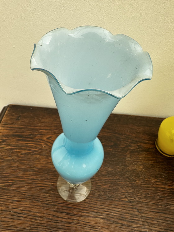 Image 1 of 4 vintage Murano glass soliflore vases