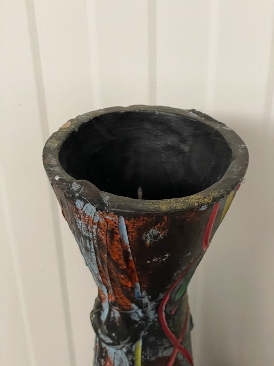 Image 1 of Un vaso vintage colorato extra large