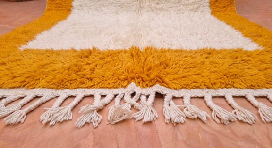 Tapis berbère marocain en laine naturelle 250 cm x 150 cm – Wool (photo 3 of 6)