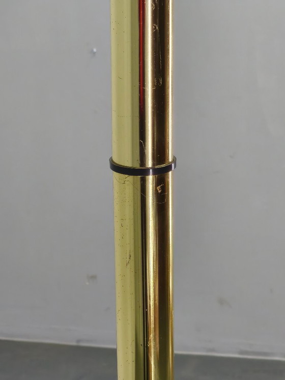 Image 1 of Appendiabiti italiano in ottone placcato con base in marmo, anni '70