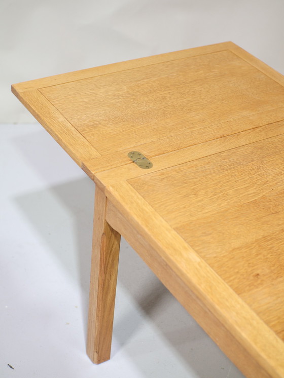 Image 1 of Folding Coffee Table Oak Danish Vintage