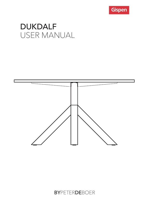 Image 1 of Table ronde Gispen Original Dukdalf 140 cm noire