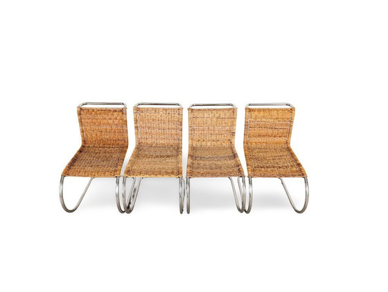 Image 1 of Set di 4 sedie Mies van der Rohe MR10 e sedie a sbalzo Tecta B42