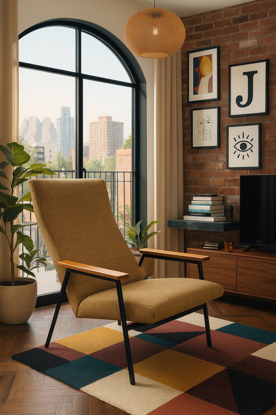 Image 1 of Vroeg model 2261 Lotus stoel door Rob Parry voor Gelderland