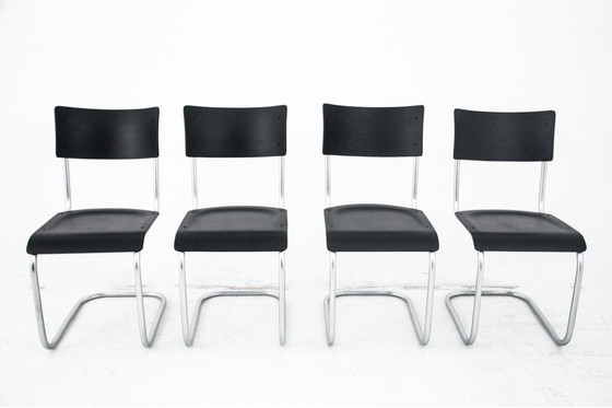 Image 1 of Dining table set table + 4 chairs by Marta Stama, Poland, 1930s