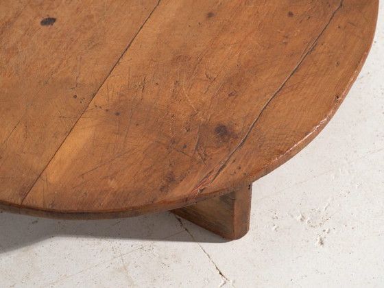 Table basse ronde ancienne en bois de pin – Europe Centrale, circa 1940 – Tables basses, Rustic (photo 24 of 40)