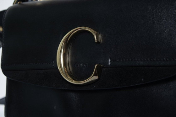 Image 1 of Borsa Chloé modello C in pelle nera