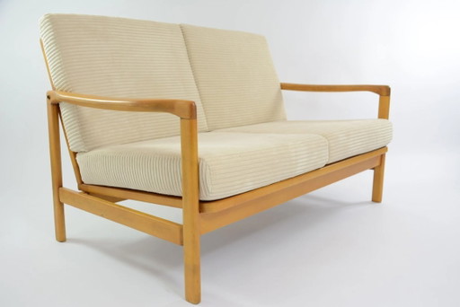 Cream corduroy BZ sofa bed