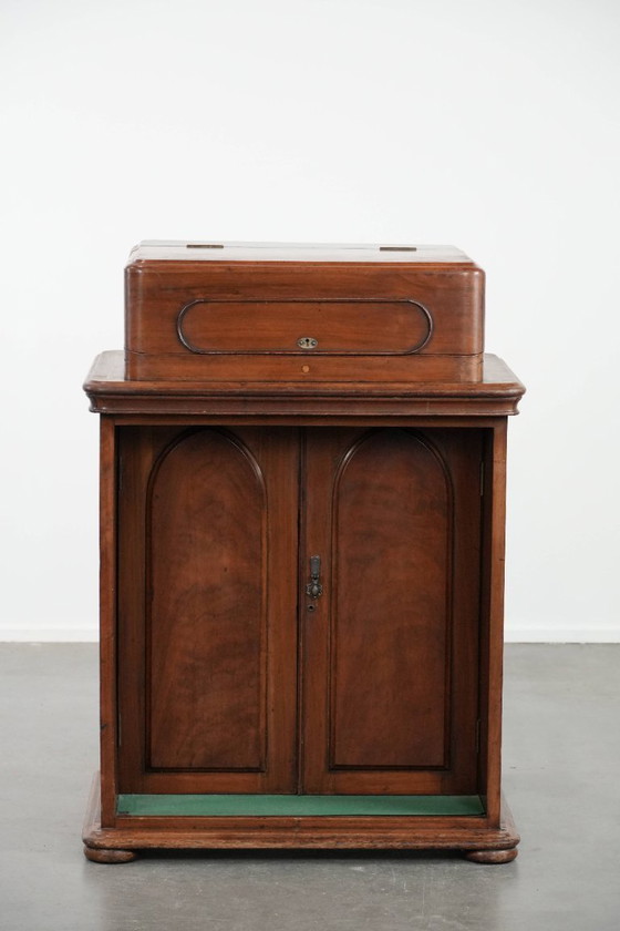 Image 1 of Antique standing desk/counter/English writing table from the 19th century