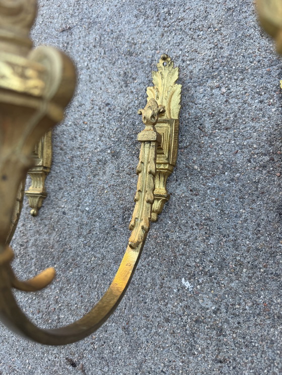 Image 1 of Louis XVI vergoldete Bronze-Raffhalter