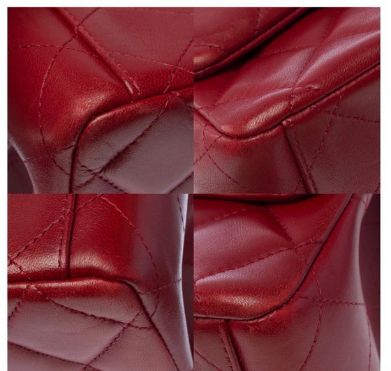 Image 1 of Sac CHANEL Timeless/Classique en Cuir Rouge - 103495