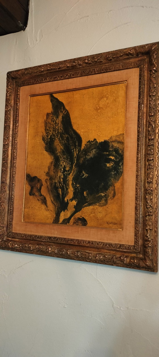 Image 1 of Autumn leaf painting