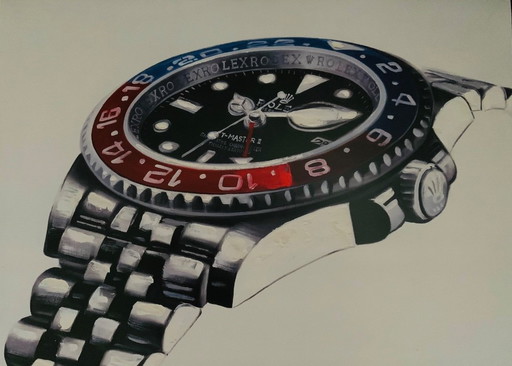 Rolex : "Time for my Rolex, Pepsi". Numéro de Glicee : 26/200. Signé.