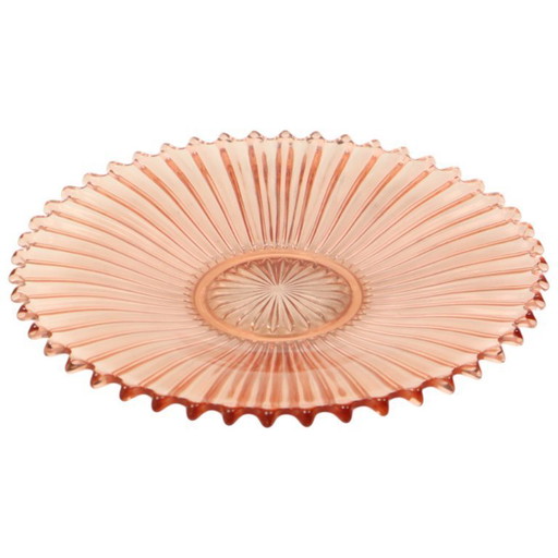 Art Deco Fruit Bowl Pink