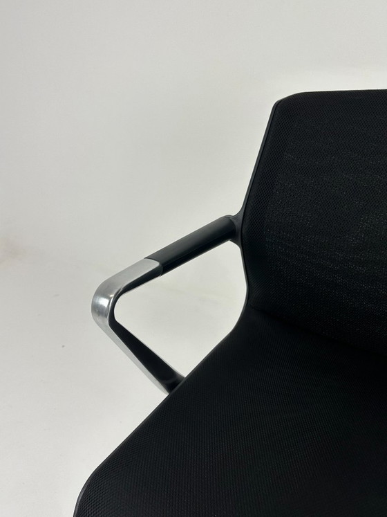Design chair Vitra Unix, Swivel chairs, Textile, Black (photo 7 of 10)