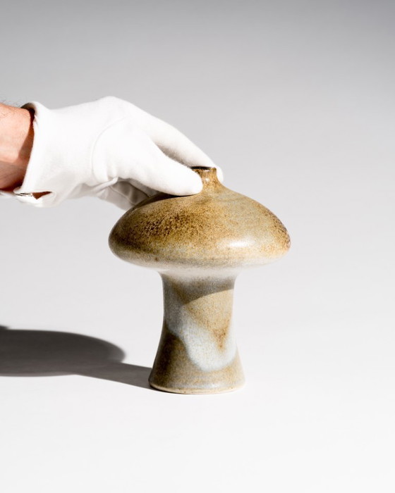 Image 1 of Curated Duo of German Studio Ceramic Sculpural Vessels Till Sudeck & Anonymous