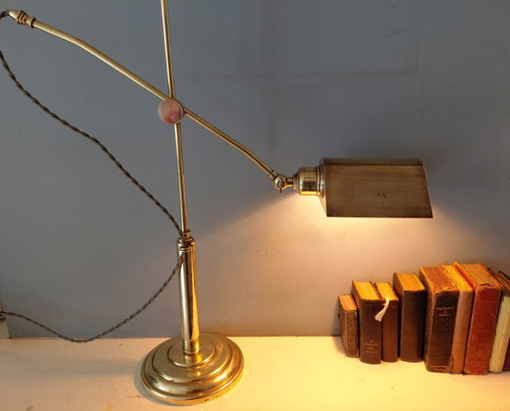 Mid-Century - Lampada da scrivania Balans (Ristrutturata) – Lampade da scrivania, Brass (photo 11 of 11)