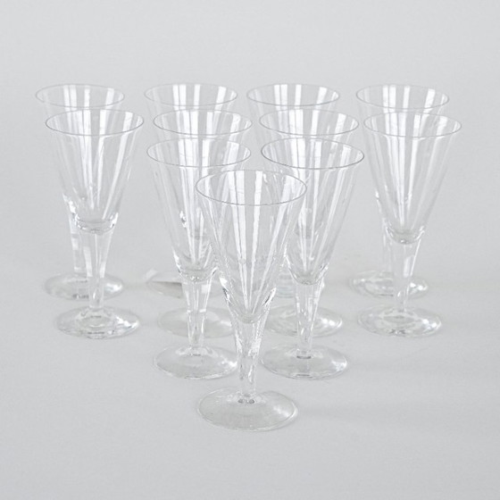 Image 1 of Set of crystal glasses, Danish design, 1970s, manufacturer: Denmark