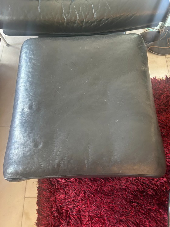 Rolf Benz 6500 Ottoman Black Leather – Swivel chairs, rvs (photo 5 of 5)