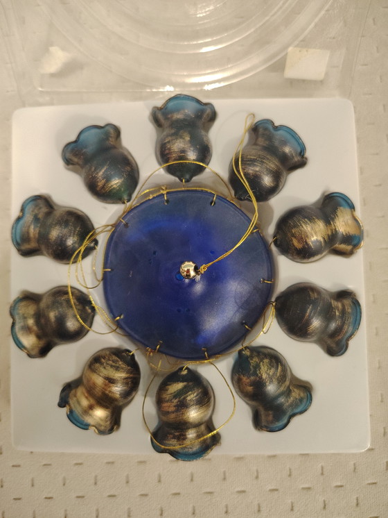 Image 1 of Campanelli eolici in vetro vintage Austen Glass Art con confezione originale