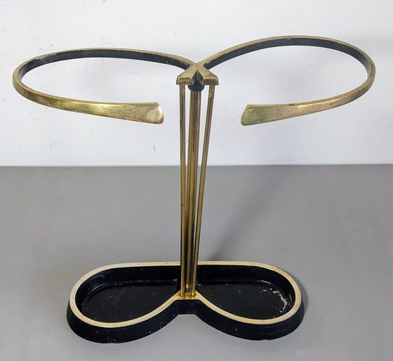Image 1 of Carl Auböck Umbrella Stand Mid Century Brass Vintage 50s, Austria