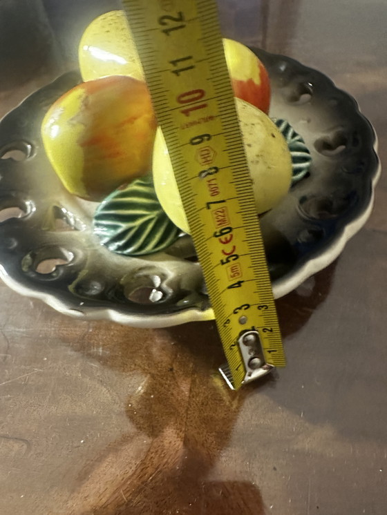 Image 1 of Vintage assiette Barbotine en ajourée