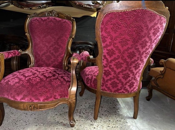 Image 1 of 2 poltrone in stile barocco Luigi