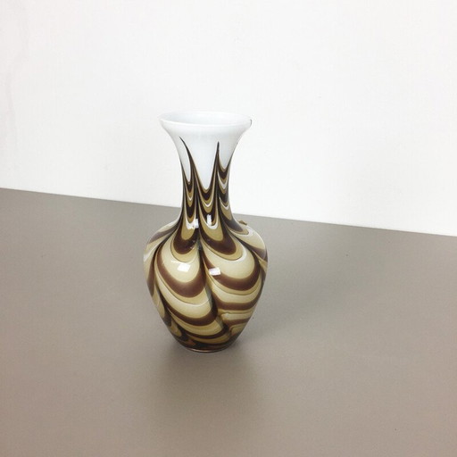 Vase vintage en verre multicolore par Carlo Moretti pour Opaline Florence, Italie 1970