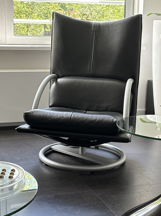 Rolf Benz Fauteuil – Leather, Metal (photo 12 of 12)