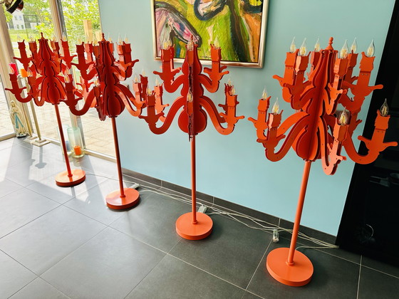 Image 1 of Brand van Egmond 4 pieces Night Watch floor lamp Hermès Orange